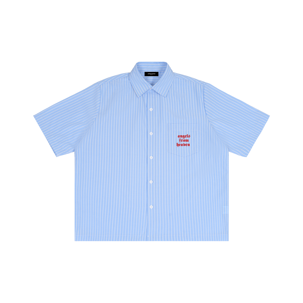 Striped Boxy Short Sleeve Shirt
